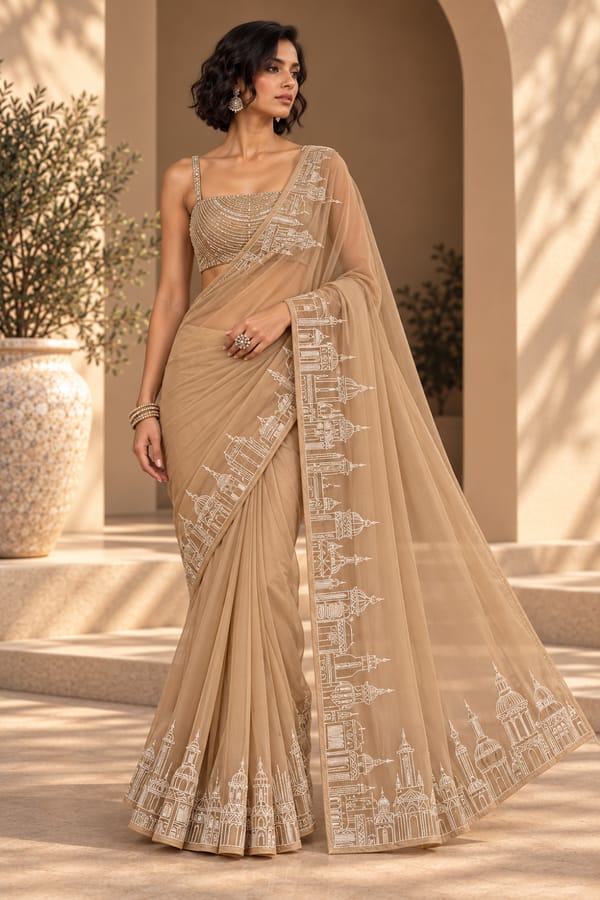 Border Saree � Regal — Orthodox