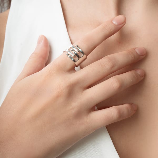 Modernist Ring Silver — Equiivalence