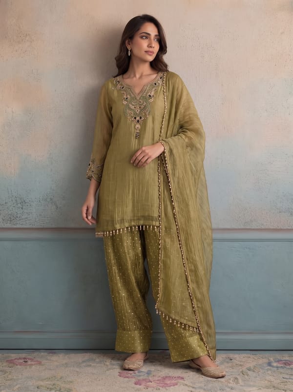 Mehndi Mehfil Kurta Set — SUSHIL AGGARWAL
