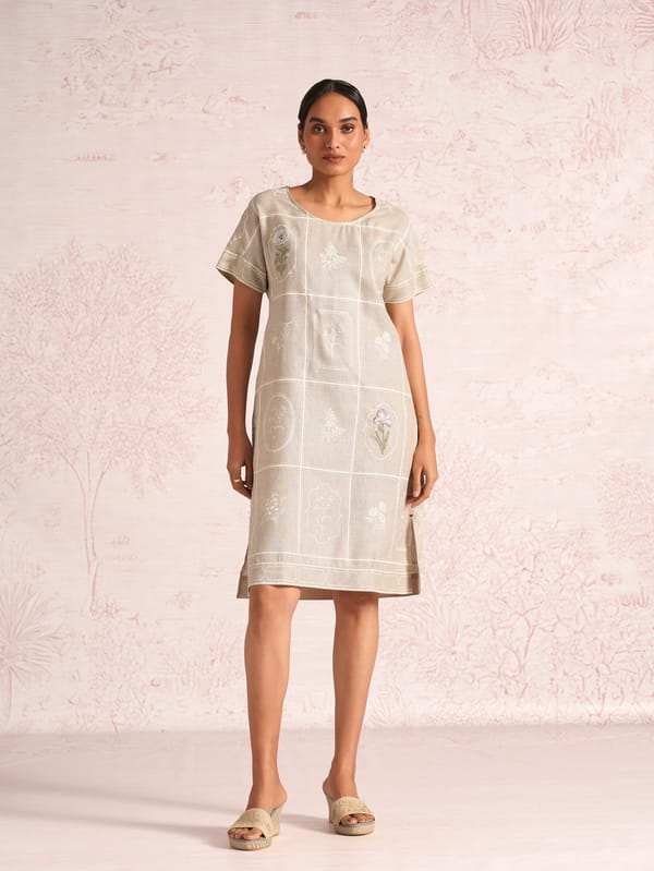 Garden Gallery Leaf Dress — Kaveri