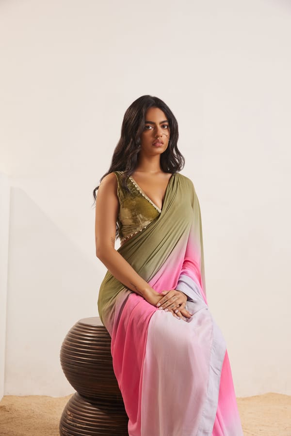 Triana Ombre Saree — DORABI