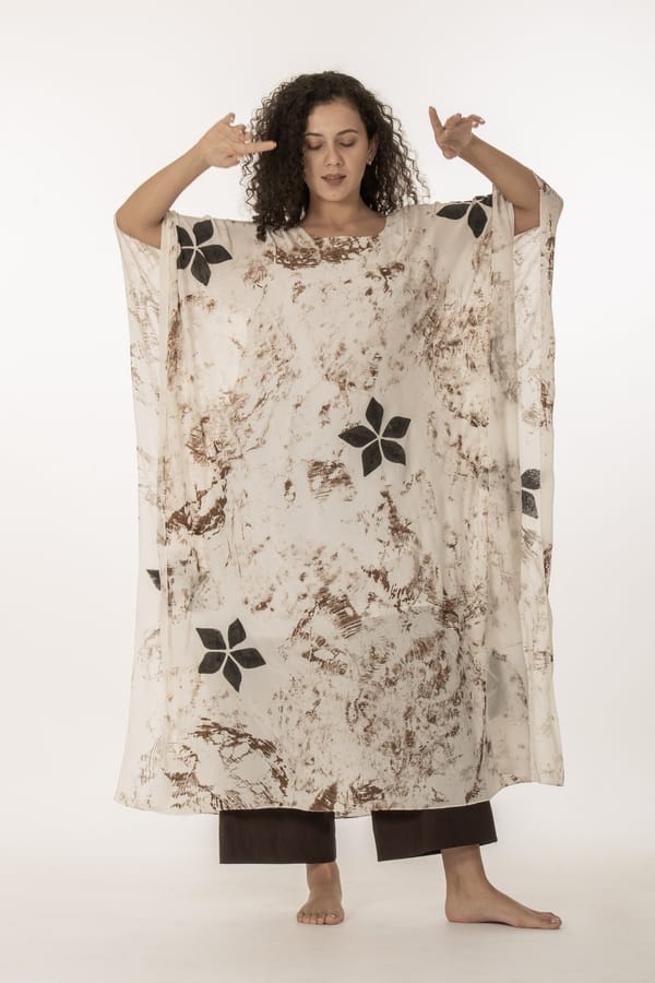 Printed Kaftan  with Bottom — Khat