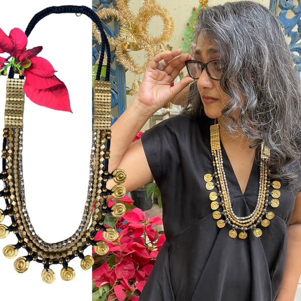 Gilded Sands Gold Necklace — Maya