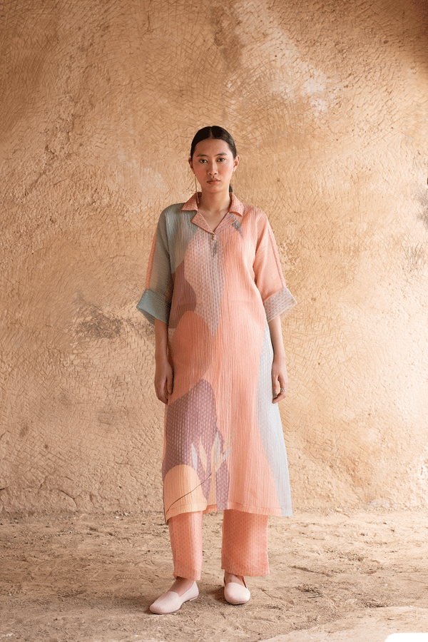Soft Peach Kurta Sets — CLOS