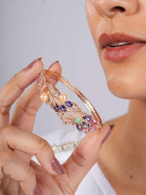 Crystal Peacock Bracelet — Cao Jewellery