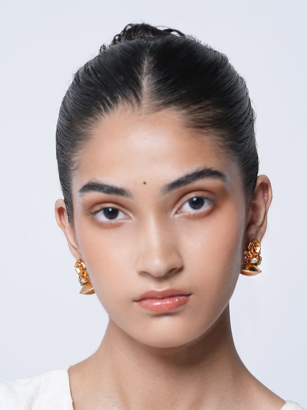 Designer Rose Shaped Earrings — Cao Jewellery