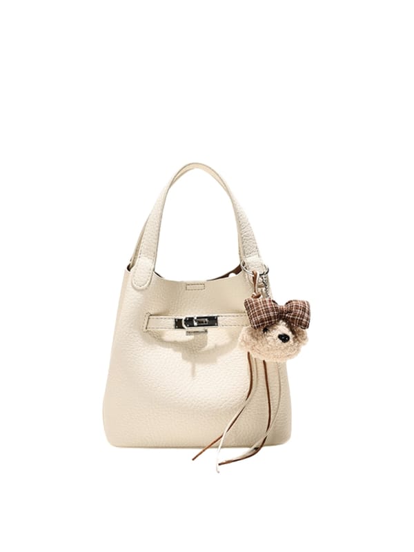 Noelle Bucket Bag with Teddy Charm — Favori