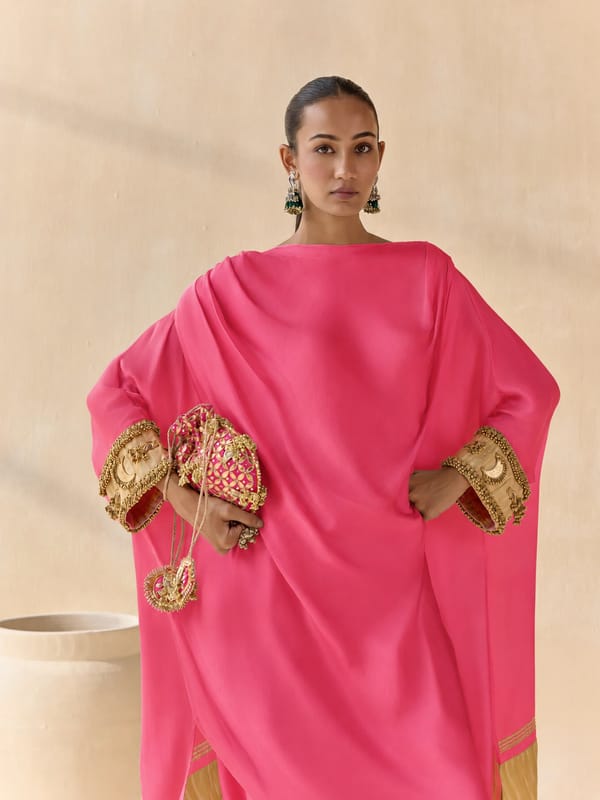 Noor Shwet Draped Set Co-ord Top — 5 Elements