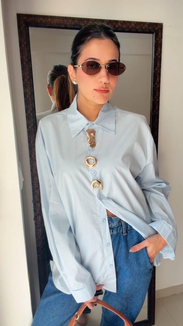 Multi Broach Poplin Shirt — CLOSET AFFAIR