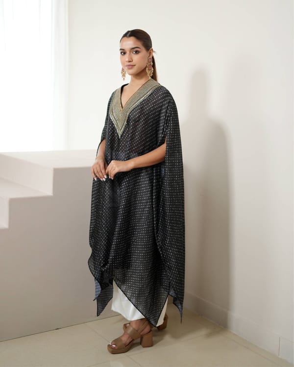 Mixology Bandhej Kurta Set-(V-Neck) — Mayura Kumar