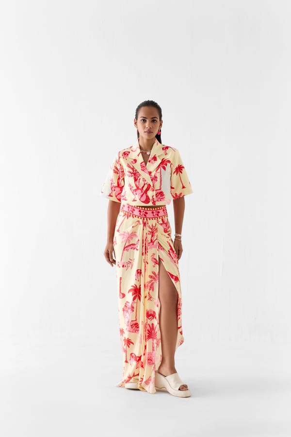 Sawai Crop Blazer And Skirt Co-Ord — Studio Rigu