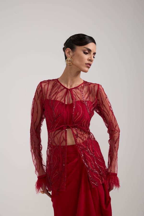 Draped Skirt Set — Label IRIS