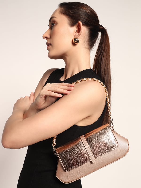 Bella Clutch Sling (Rose Gold Shimmer) — The Gusto