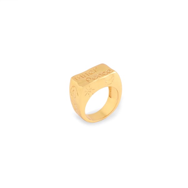 Inner Peace Ring - Gold — Azga