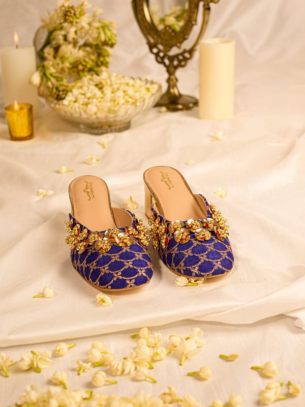 Nabhya Purple (Mule Heel) — 5 Elements