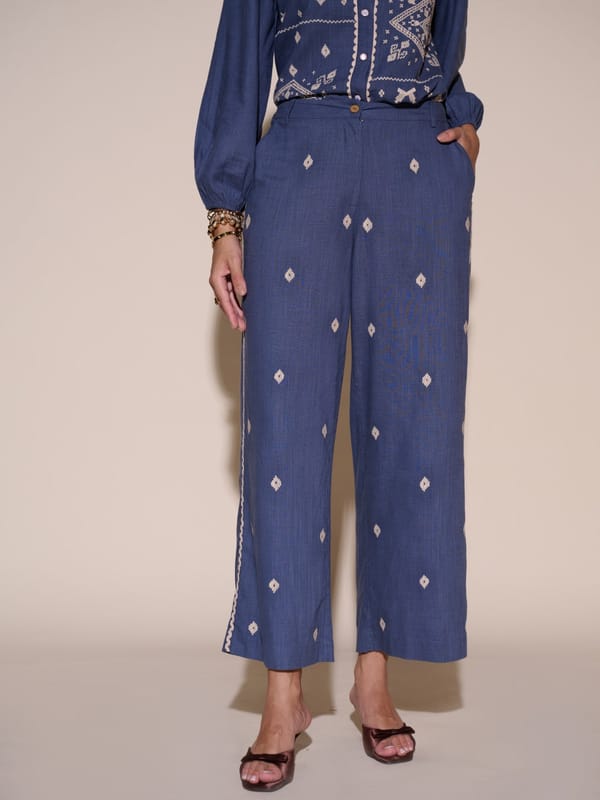 Julie Embroidered Pants — Style Island