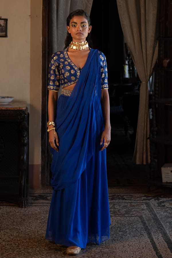Tatva Saree Set — Paulmi and Harsh