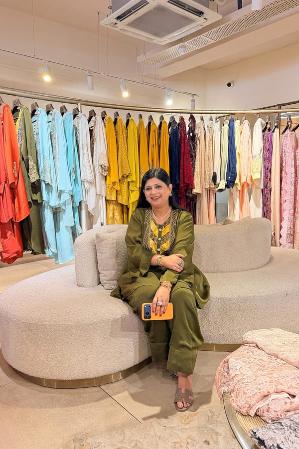 Meer Harit Hand Embroidered Banarasi Farshi set — DAREISS