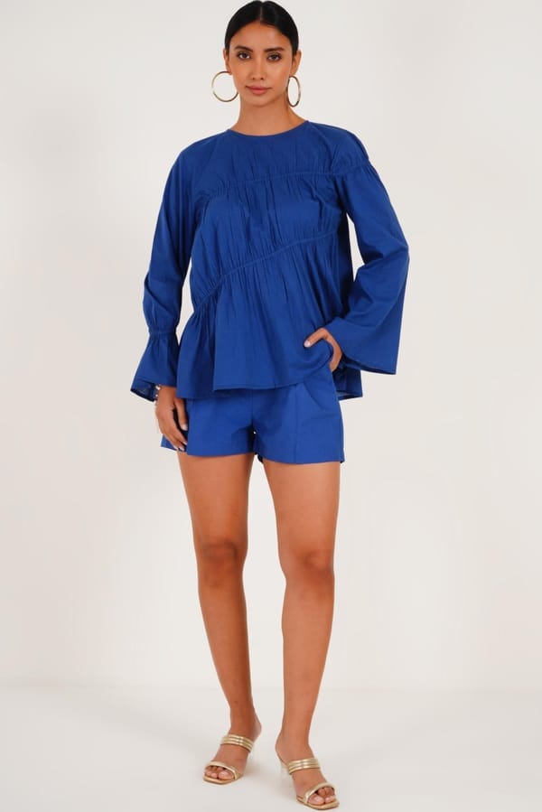 Gathered Vacation Top — Western Era