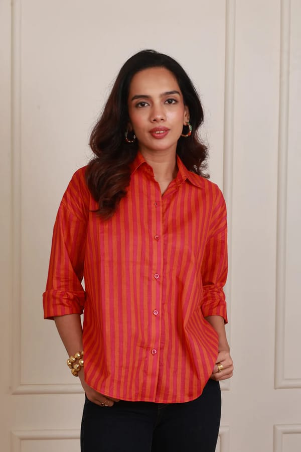 Brisa orange Shirt — KM Label