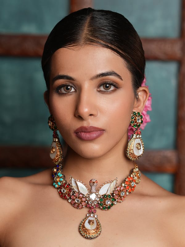 Eagle Multicolor Premium Necklace — Cao Jewellery
