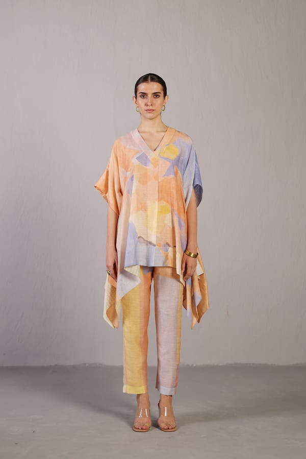 Candy Floss Soft Blue & Orange Co-Ord Set — CLOS