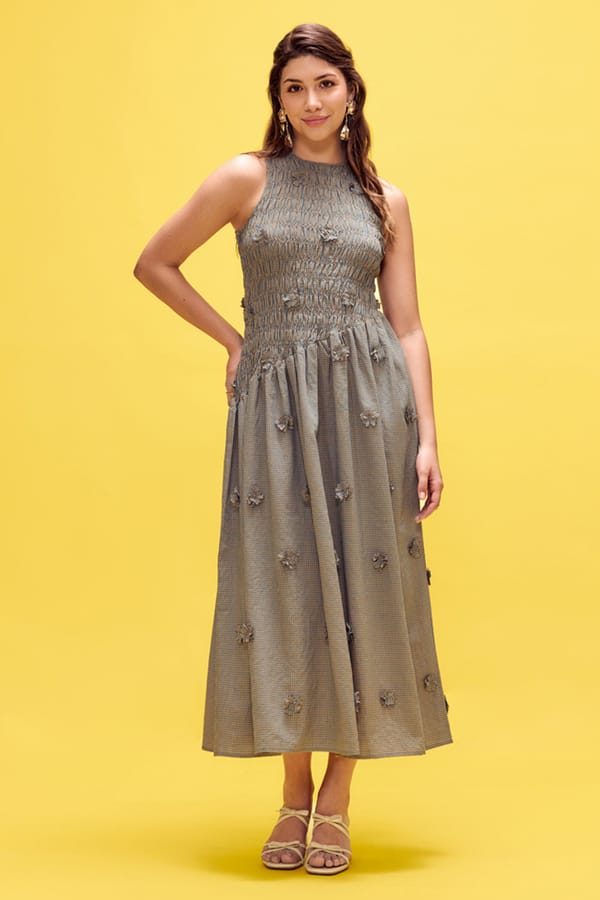 Elara Pink Lace Kurta Set — AVERIE