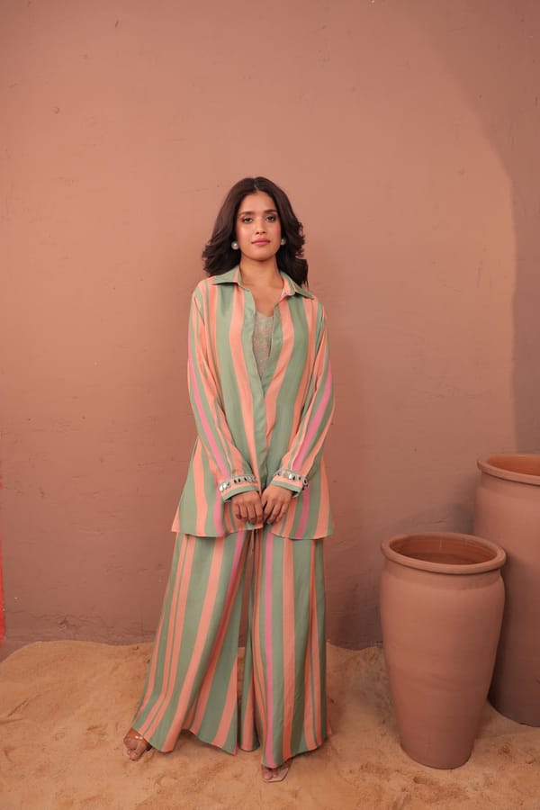 Cassata - Shirt Co-ord Set — Surkh Syahi