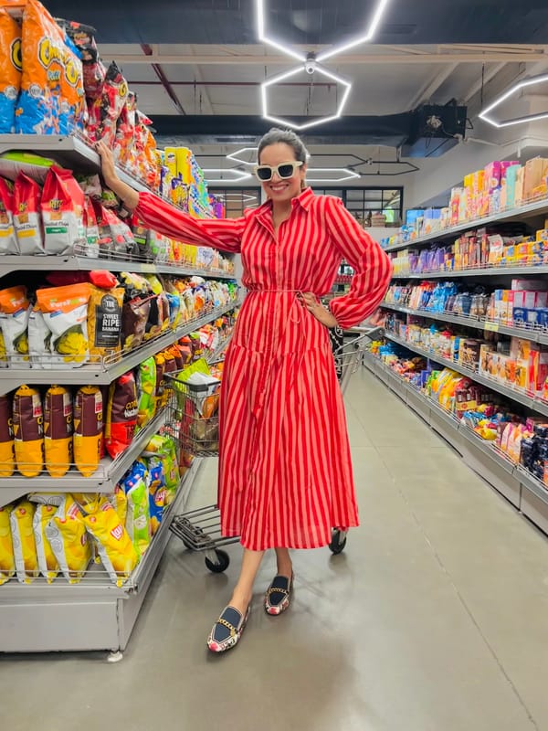 Candy Stripe Midi Dress — Shop Miaoww
