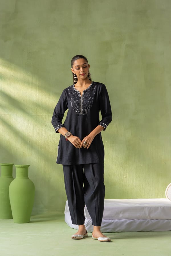 Sitara Kurta Pant Set Galaxy — Eko Clothing