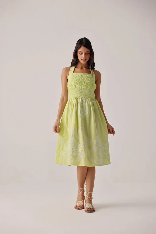Hazel Midi - Lime — SHOP NOIB