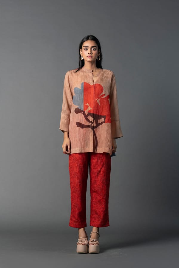 Array Aroma Beige & Red Coord — CLOS