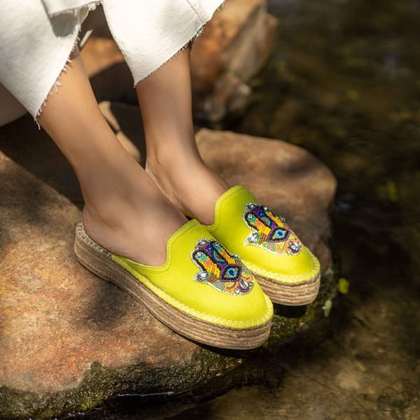 Hamsa Espadrilles Platform — PARI PARI