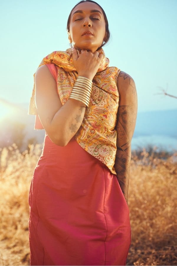 Raas Handloom Silk Brocade Dress — Unrush