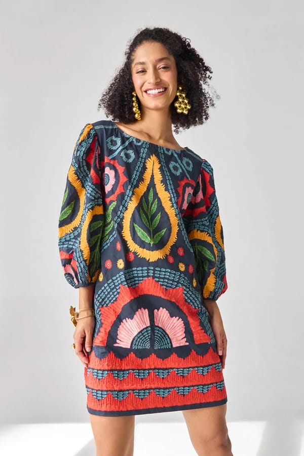 Jane Embroidered Dress — VERB