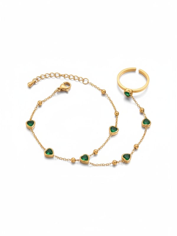 18K Gold Plated Stainless Steel Channel Cubic — Cao Jewellery