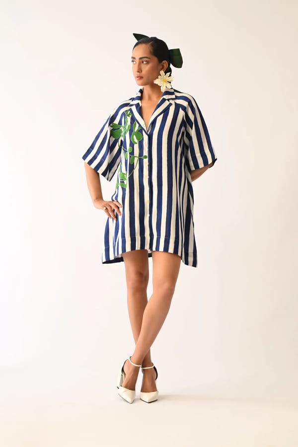 Revolt RB Trench Aline Short Applique Dress — Ofrida