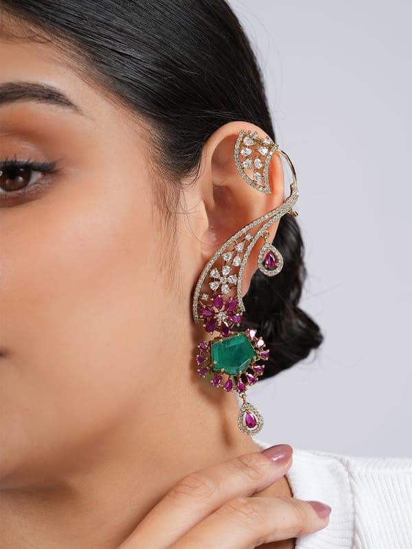 Mehendi Polish Emerald Horizon Wrap — Cao Jewellery
