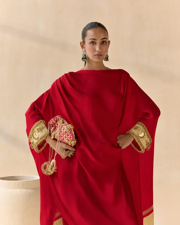 Noor Shwet Draped Set Co-ord Top — 5 Elements