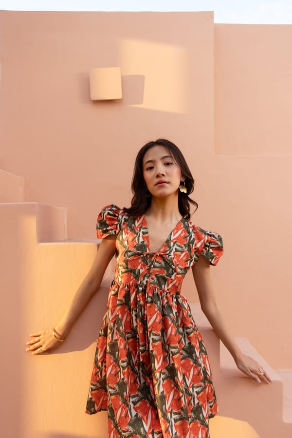 Paprica Short Dress — SAJKE