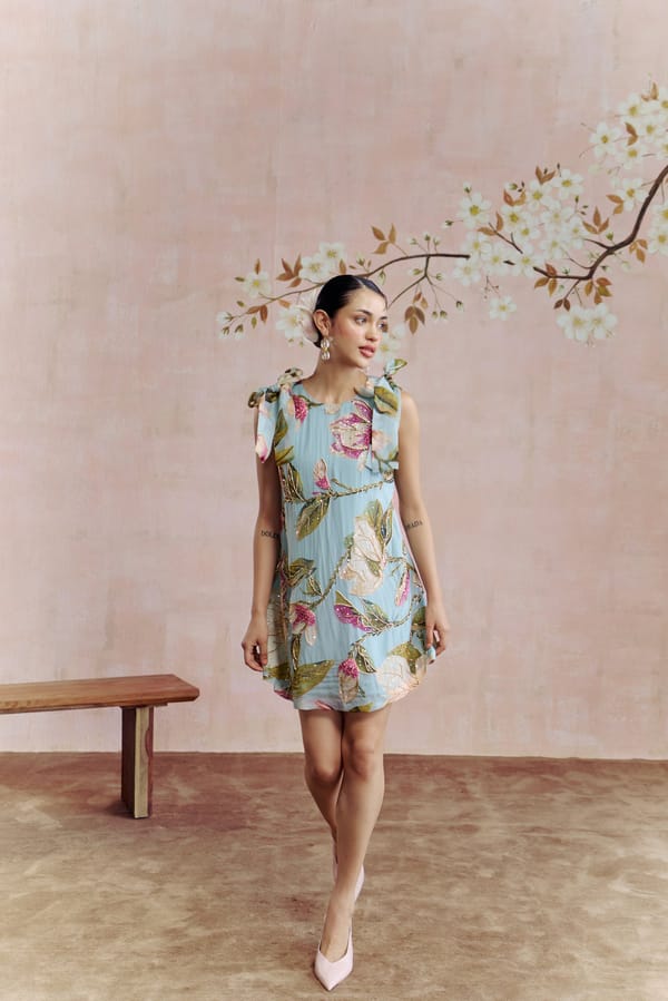 Magnolia  Embellished A Line Dress — HOUSE OF HEATHER