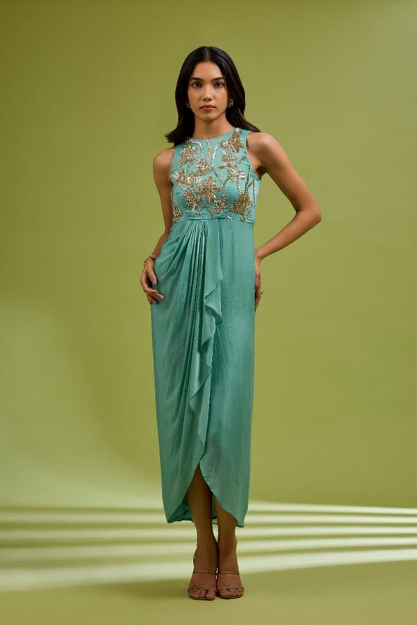 Sage Green Tara Dress — EWOKE STUDIO