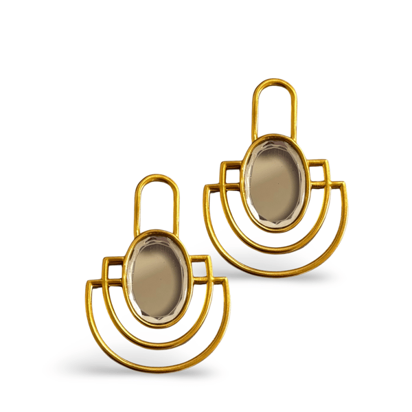 Deco Mirror Studs — Aditi Bhatt