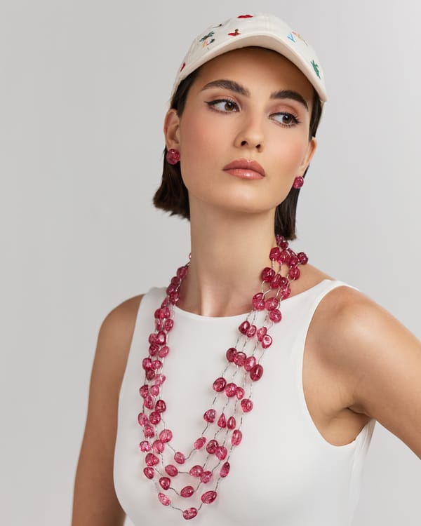 Statement Piped Red Tumbles — Anaash