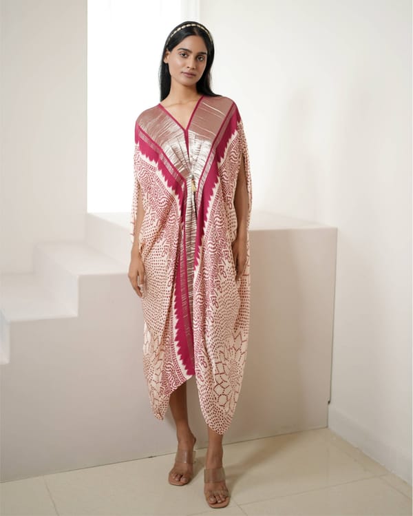 Mixology Bandhej Kaftan — Mayura Kumar