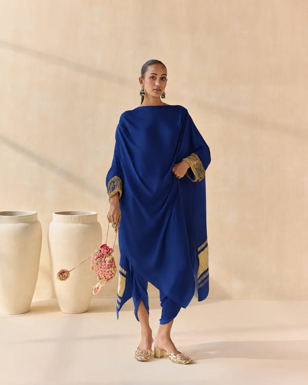 Noor Shwet Draped Set Co-ord Pant — 5 Elements