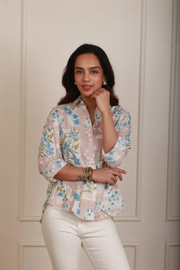 Alora beige Shirt — KM Label