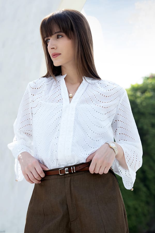Nelle Schiffli Top — Dialogue