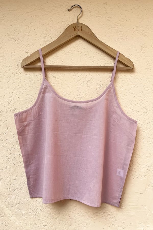 Lavender Linen Spaghetti Strap Cami Top — YELL