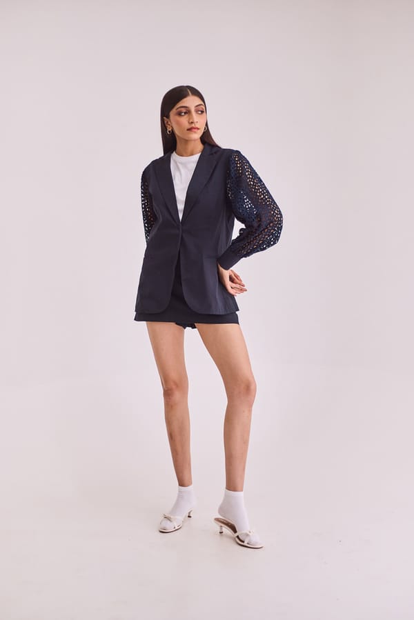 Navy Blue Blazer and Mini Skort Co-ord Set — Urban Suburban
